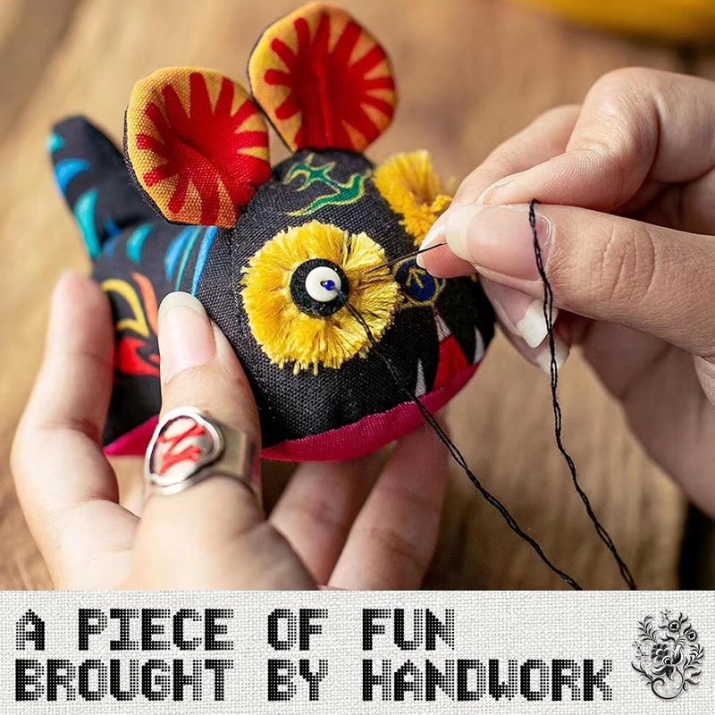 Dercuy 14 Skeins Embroidery Floss, Black Embroidery Thread, Friendship Bracelet String, Cross Stitch for DIY Making - Image 5